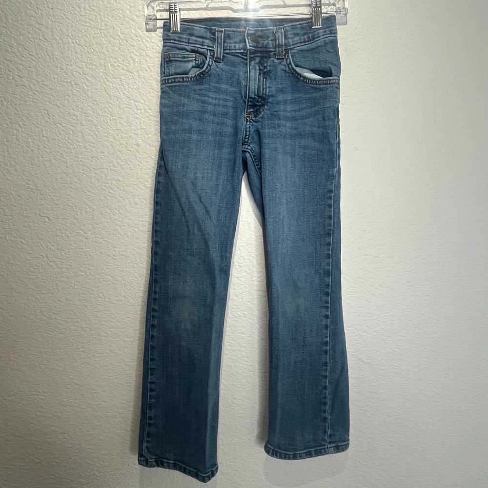 Wrangler Five Star Jeans Boys 10 Slim Blue Denim Stretch Classic Fit Bootcut Leg